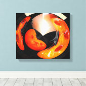 カボチャ芸術品を気取ったン キャンバスプリント (インサイチュ (ウッドフロア))