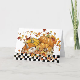 カボチャ葉と シーズンカード