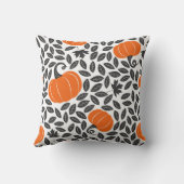 カボチャ葉ン、:かわいい秋のパターン。 クッション (裏面)