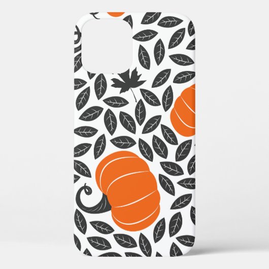 カボチャ葉ン、：かわいい秋のパターン。 Case-Mate iPhoneケース (裏面)