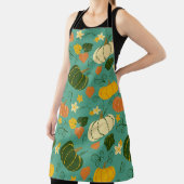 カボチャ葉ン、：秋の野菜パターン エプロン (インサイチュ)