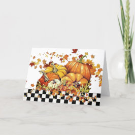 カボチャ葉ーとホリデーカード シーズンカード