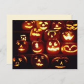 カボチャ表現ハロウィンはがき ポストカード (正面/裏面)