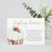 カボチャ表示シャワー男女兼用秋フローラ エンクロージャーカード (スタンド正面)