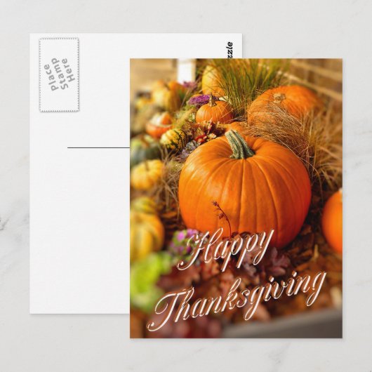 カボチャ表示 ポストカード (正面/裏面)