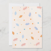 カボチャ誕生日の招待の秋の男の子の青のトレーラー 招待状 (裏面)