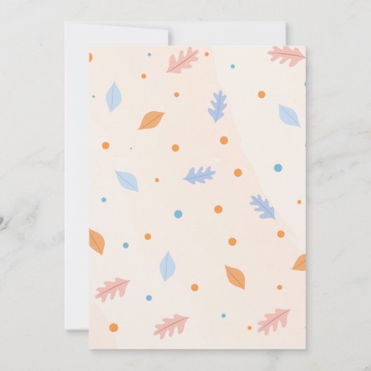 カボチャ誕生日の招待の秋の男の子の青のトレーラー 招待状 (裏面)