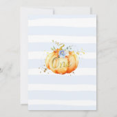 カボチャ誕生日の招待状の男の子のカボチャ誕生日 招待状 (裏面)