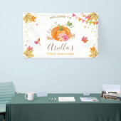 カボチャ誕生日バックドランドバナー秋オータムガール 横断幕 (トレードショー)