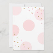 カボチャ誕生日招待状ピンク金ゴールドカボチャ 招待状 (裏面)