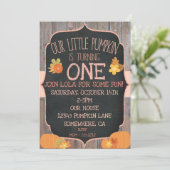 カボチャ誕生日招待状 招待状 (スタンド正面)