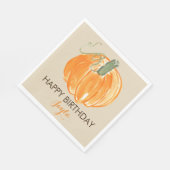 カボチャ誕生日秋誕生日ナプキン スタンダードランチョンナプキン (角)