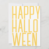 カボチャ語で招待状 招待状 (裏面)