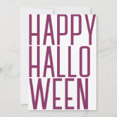 カボチャ語で招待状 招待状 (裏面)