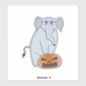 カボチャ象 シール (シート)