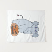 カボチャ象 タペストリー (正面(横))