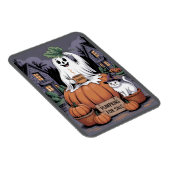 カボチャ販売中 & カフェイン幽霊 & 猫 V2 マグネット (右側)