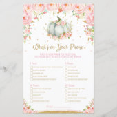 カボチャ赤ちゃんシャワーあなたの電話ゲームの何 (正面)