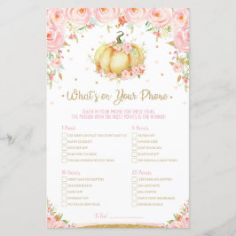 カボチャ赤ちゃんシャワーあなたの電話ゲームの何