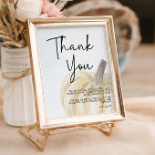 カボチャ赤ちゃんシャワーありがとうサイン ポスター