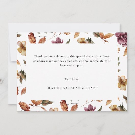 カボチャ赤ちゃんシャワーありがとう サンキューカード (裏面)