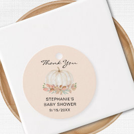 カボチャ赤ちゃんシャワーありがとう フェイバータグ