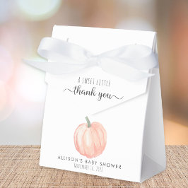 カボチャ赤ちゃんシャワーありがとう フェイバーボックス