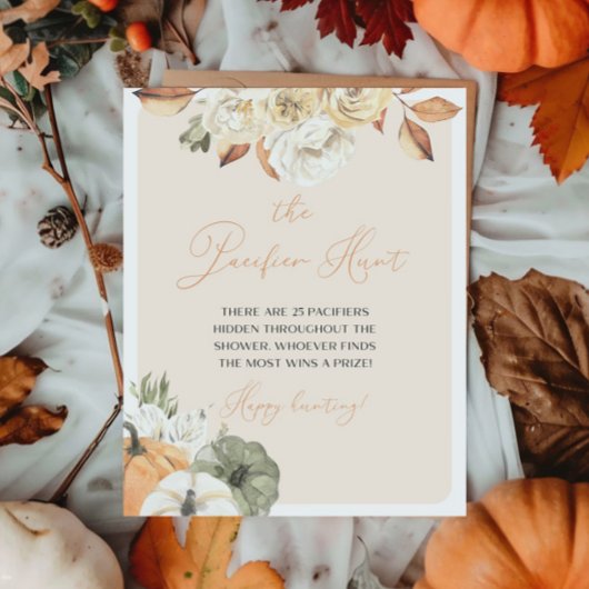 カボチャ赤ちゃんシャワーおしゃぶり狩り ポスター