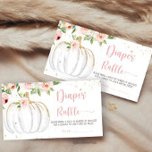 カボチャ赤ちゃんシャワーおむつラッフルエンクロージャカード エンクロージャーカード