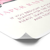 カボチャ赤ちゃんシャワーおむつラッフルサイン ポスター (角)