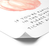 カボチャ赤ちゃんシャワーおむつラッフルドロップオフサイン ポスター (角)