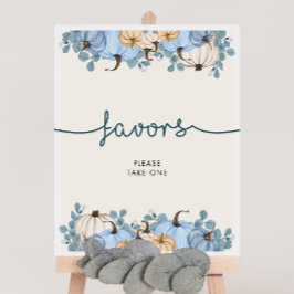 カボチャ赤ちゃんシャワーの好意サイン ポスター