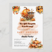 カボチャ赤ちゃんシャワーの招待状 招待状 (正面/裏面)