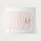 カボチャ赤ちゃんシャワーアーチバックドランドタペストリー タペストリー (正面(横))