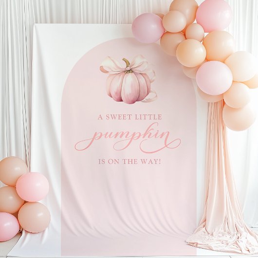 カボチャ赤ちゃんシャワーアーチバックドランドタペストリー タペストリー