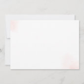 カボチャ赤ちゃんシャワーオレンジフローラパーティの招待状 招待状 (裏面)