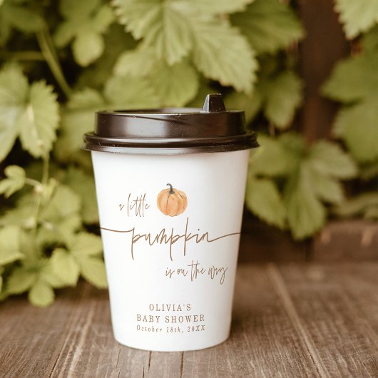 カボチャ赤ちゃんシャワーカップ、中性秋赤ちゃんシャワー 紙コップ