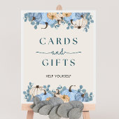 カボチャ赤ちゃんシャワーカード&ギフトサイン ポスター