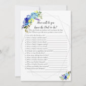 カボチャ赤ちゃんシャワーゲーム知っているパパ最高の |青 招待状 (正面)