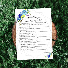 カボチャ赤ちゃんシャワーゲーム知っているパパ最高の |青 招待状