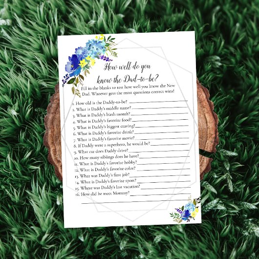 カボチャ赤ちゃんシャワーゲーム知っているパパ最高の |青 招待状