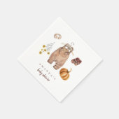 カボチャ赤ちゃんシャワーデコル スタンダードカクテルナプキン (角)