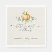 カボチャ赤ちゃんシャワーナプキ男女兼用ン スタンダードランチョンナプキン (正面)