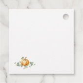 カボチャ赤ちゃんシャワーパーティーデコービットバッグ フェイバータグ (裏面)