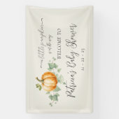 カボチャ赤ちゃんシャワーパーティーデコールシンボルや象徴バナー 横断幕 (縦)