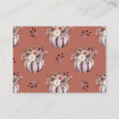 カボチャ赤ちゃんシャワーブックリクエストエンクロージャカード エンクロージャーカード (裏面)