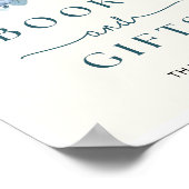 カボチャ赤ちゃんシャワーブック&ギフトサイン ポスター (角)