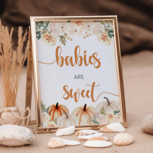 カボチャ赤ちゃんシャワーベビーは甘い ポスター