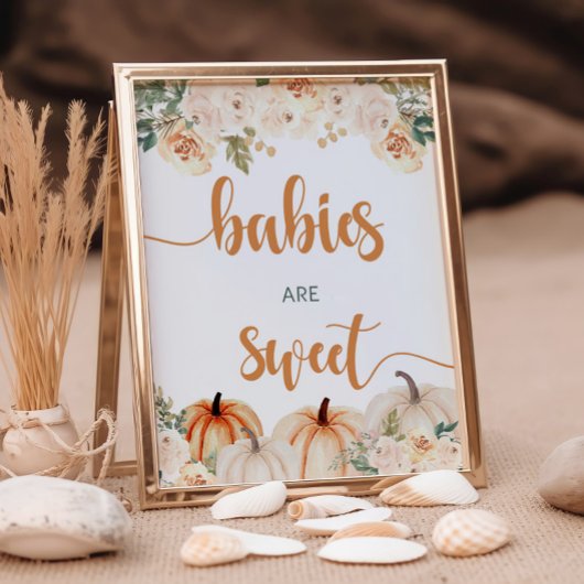 カボチャ赤ちゃんシャワーベビーは甘い ポスター