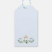 カボチャ赤ちゃんシャワーボーイ秋ブルーカボチャの好意 ギフトタグ (裏面)